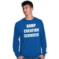 thumbnail image 5 of Dad Bump Creation Baby Announcement Men's Long Sleeve Tee T Shirt Brisco Brands L, 5 of 6