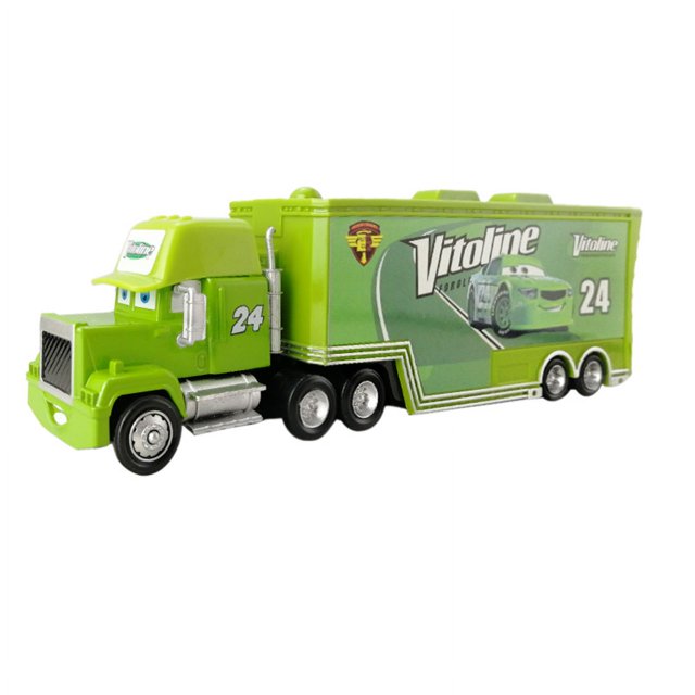 Disney Pixar Cars 3 coche de juguete para niños, escala 1:55, Rayo Mcqueen, camión Mack, colección de rescate, coche de carreras de aleación, regalo