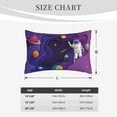 thumbnail image 2 of Salouo Astronaut on Mission in Outer Space Print Print Pillow Case Cover,Wrinkle-Free Bed Pillow Cover Pack of 1 Home Decor Fade-Resistant and Stain-Resistant ,Pillows Not Included -20"x30", 2 of 8