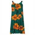 thumbnail image 4 of Generic Summer Dresses for Women Casual Crew Neck Sleeveless Floral Print Sundresses Flowy Swing Loose Beach Dress, 4 of 4