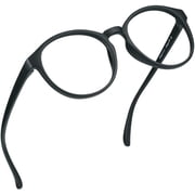 LifeArt Blue Light Blocking Glasses, Anti Eyestrain, Computer Reading Glasses, Gaming Glasses, TV Glasses for Women Men, Anti Glare (Black, +2.00 Magnification)