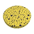 thumbnail image 2 of Lsque Blue Spots Round Bar chair cushion covers Velvet Fabric Premium Comfort Protects from Scratches and Stains for 14-17 Inch Chair- 12 inch, 2 of 7
