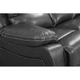 thumbnail image 6 of Titan Furnishings Transitional Faux Leather Console Loveseat in Gray, 6 of 8