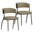 thumbnail image 6 of !nspire Modern Performance Fabric & Bentwood & Metal Dining Chair, Set of 2-Color:Dark Beige/Black, 6 of 6