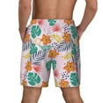 thumbnail image 4 of Goofa Tropical Plants Printed Men's Swim Trunks Board Shorts Quick Dry Mens Swimming Trunks with Compression Liner,Breathable Fit Hawaii Beach Shorts-, 4 of 9