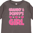 thumbnail image 4 of Inktastic Grammy and Poppy Love Me Valentine for Granddaughter Girls Long Sleeve Toddler T-Shirt, 4 of 5
