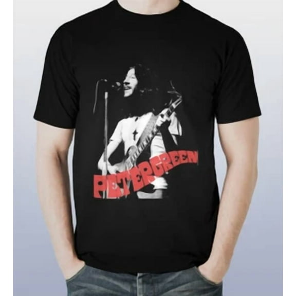 CLASSIC GREEN PETER GREEN Short Slevee Black T-Shirt