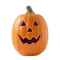 Cathery Halloween Pumpkin Lantern Light Up Pumpkin Decor Lighted Pumpkin Battery Operated Indoor/Outdoor Party Decoration