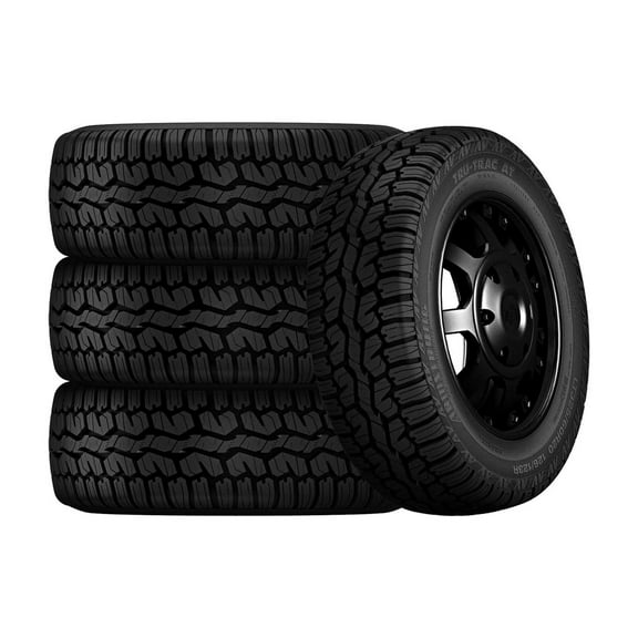 Set of 4 Armstrong Tru-Trac AT LT245/75R16 120/116S E Tires Fits: 2015 Toyota Tacoma TRD Pro, 1995-2002 Chevrolet Tahoe LT
