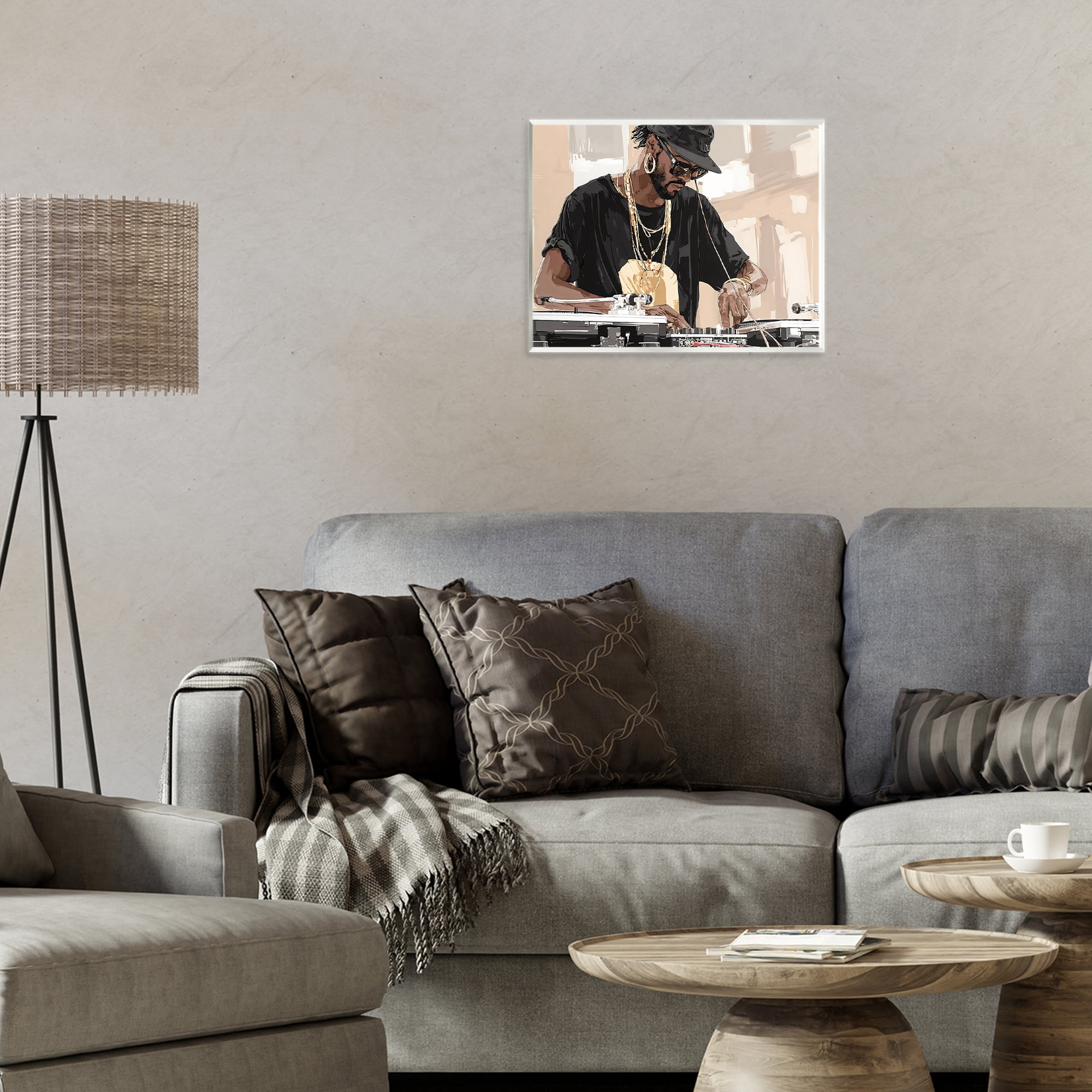 Stupell Industries Timeless DJ with Urban Rhythm Wall Plaque Art, design by Franklyn Gregory