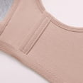 thumbnail image 5 of iHPH7 Front Closure Bras Front Button Push Up Bra Floral Print Post Surgery Bra Comfort Convenient Front Clasp Snap Closing Bra Bras for Seniors Soft Gray 42, 5 of 8