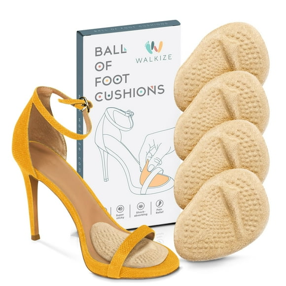 Almohadillas para pies Walkize, almohadillas metatarsianas, insertos en el talón para mujer (2 pares)