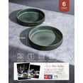 thumbnail image 2 of Star 7.5" Pasta Bowls Set, Salad Bowl Set of 4, Double Reactive Glaze, Stackable, Perfect for Your Friend for Housewarming, Thanksgiving, Christmas, Matte White, 2 of 7