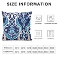 thumbnail image 5 of Throw Pillow Cushion Cover, Style Middle Eastern Turkish Image Print, Decorative Square Accent Pillow Case, Blue, 5 of 5