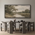 thumbnail image 6 of Large Framed Canvas Wall Art Vintage Country Landscape Print for Living Room Decoration - 60"x30" Black Frame, 6 of 7