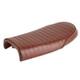 thumbnail image 5 of 20.9in Motorcycle PU Leather Racer Seat Flat Saddle Cushion Fit for CG125 GN CG CB400SS, 5 of 8