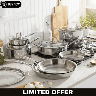 ZWILLING Spirit 3-ply 7-pc Stainless Steel Cookware Set - Walmart.com