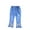 C-Light Blue3577, variant on DHFJKG Girls Jeans Denim Flare Pants Slim Fit Elastic Waist Bow Appliques Pants With Pockets For Kids 3-8 Years Old Comfort Trousers
