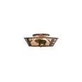 thumbnail image 4 of Meyda Tiffany 10011 22" W Grizzly Bear On The Loose Flush Mount Ceiling Fixture - Copper, 4 of 6