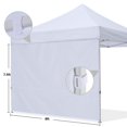 thumbnail image 4 of Pared lateral larga para toldo tipo carpa 8x8, blanca, 4 of 7