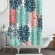 thumbnail image 5 of Cortina de ducha myvepuop de 70 x 70 pulgadas con 12 ganchos de plástico, impermeable, para baño, resistente, lavable a máquina, secado rápido, color azul cielo, talla única, 5 of 8