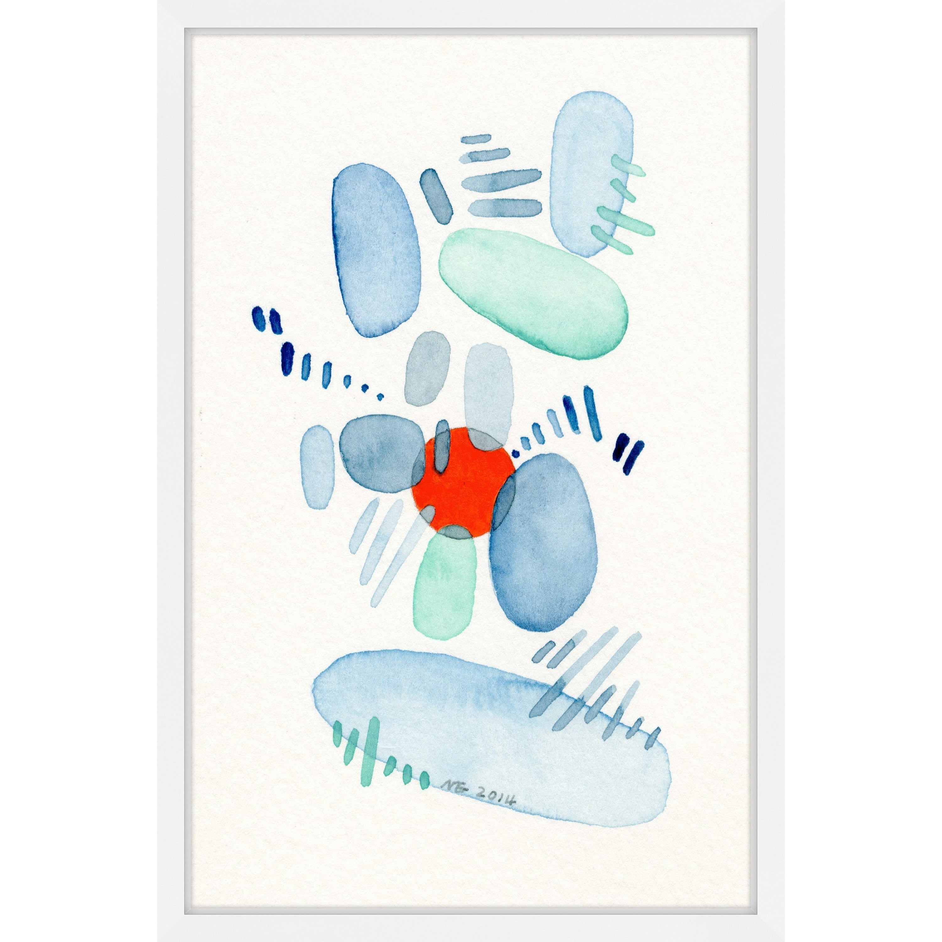Marmont Hill "Red Dot" by Nikki Galapon Framed Painting Print