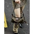 thumbnail image 7 of GAINNY Y2k Silve Baguette Bag Women Vintage Korean Fashion Shoulder Bags Trend Female Punk Harajuku Aesthetic Crossbody Bags (Brown), 7 of 7