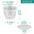 thumbnail image 3 of Orchid Pot, 1 Pack 4.9 Inch Orchid Pots With Holes And Saucers, Clear Plastic Flower Plant Pot For Indoor Outdoor Plants, Slotted Orchids Planter,Plastic Orchid Pots With Holes, 3 of 8
