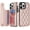 Rose Gold, variant on MYKOMI for iPhone 15 Pro Max Case Wallet 6.7 Inch with Card Holder Premium Soft PU Leather Magnetic Clasp, Shockproof Stylish Protective Case for iPhone 15 Pro Max