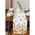 thumbnail image 2 of Table Runners 90 Inches Long Dress Scarves, Orange Green Fall Farmhouse Coffee/Dining/Kitchen Table Runner for Living Room, Thanksgiving Pumpkins Maple Leaf 13x90 Inch, 2 of 7