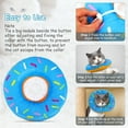 thumbnail image 5 of Cat Cone Collar Soft, Adjustable Cat Recovery Collar Cute Donut Kitten Cone to Stop Licking, Surgery Recovery Elizabethan Collars for Kitten Cats Puppy, 5 of 6