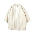 thumbnail image 6 of Kimono Japanese Costume Men Coat Harajuku Style Tops Japan Haori Cardigan Traditional Jacket Loose Shirt Yukata Coats, 6 of 6