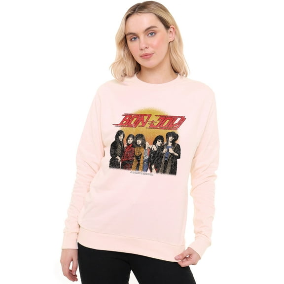 Bon Jovi The Group Bon Jovi Women's Crew Sweatshirt