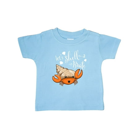 

Inktastic Lets Shell-a-Brate- cute hermit crab Gift Baby Boy or Baby Girl T-Shirt