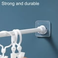 thumbnail image 7 of Clearance Hooks under $5 Adhesive Curtain Rod Holder Wall Mounted Shower Curtain Rod Tension Holder Shower Rod Mount Retainer For Wall No Drilling Not Include Shower Curtain Rod 4PCS, 7 of 7
