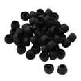thumbnail image 1 of 50 Pcs Black in Ear Silicone Earphone Cap Pads Tip Cover Replacement, 1 of 7