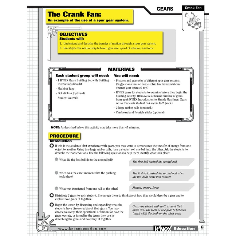 INTRO TO SIMPLE MACHINES:GEARS 