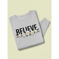 thumbnail image 3 of Believe Daisy Flower Banner Sweatshirt Women -Image by Shutterstock, Female 4X-Large, 3 of 4