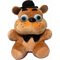 FNAF Nights Plush Toy - Fazbear Plushies Stuffed Animal Doll - Brown Bear Plush Figure Toys for Games Fan, Boys & Girls, 10 Inches