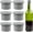Gray, variant on CEYAZYE Silicone Wine Stoppers Airtight Seal on Wine & Beer Bottles Reusable, Dishwasher Safe, Green (6 Pack)
