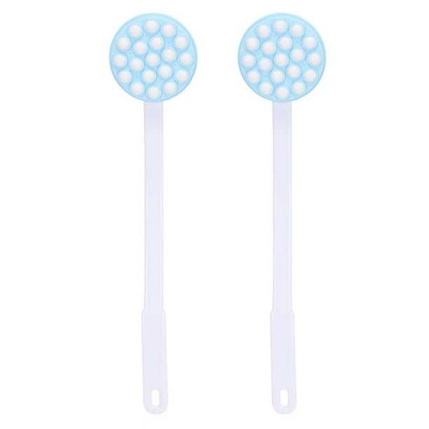 2X Herramienta de Masaje de Baño de Piernas de Espalda con Aplicador de Loción con Manejar