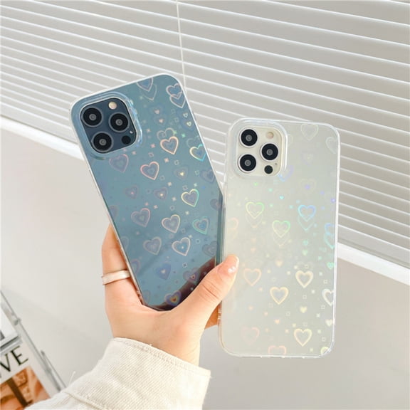 Shockproof Case For iPhone 14 Pro Max Case Colorful Heart Pattern Shell Protective Sleeve