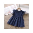 thumbnail image 3 of Toddler Girls Dress A-Line Short Sleeve Bow-knot Sundres, 3 of 5