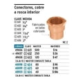 thumbnail image 2 of Conector Cobre Rosca Interior 2'' Foset 48900 Foset CC-606, 2 of 2