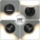 thumbnail image 2 of Luz de pared LED moderna Luz de lectura de pared 350 Estilo nórdico giratorio Foco de pared LED Lámpara de pared interior para dormitorio Sala de estar Escalera Pasillo, Negro 3000 - dontodent Kuyhfg Sin marca, 2 of 5