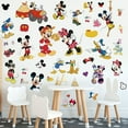 thumbnail image 4 of 46 PCS For Mickey Themed For Mouse Clubhouse Wall Stickers,Cartoon Character Wall Decals for Living Room, Bedroom, Playroom Decor for Boy Girls Decorations 4 Sheets Set, 9.84x17.72 Inch, 4 of 5