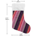 thumbnail image 2 of Coolnut Christmas Stocking Personalized Mexican Serape Stripes Large Candy Stocking Hanging Gift Xmas Stockings Decoration 1 PC for Family Holiday Party Ornaments Decor Fireplace, 2 of 7