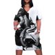 thumbnail image 1 of Faith George-vestido holgado con bolsillos para mujer ropa de noche de lujo color morado, 1 of 6