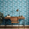 thumbnail image 3 of S4Sassy Modern Abstract Brush Stroke Print Wallpaper- Blue Wall Covering, 25" X 360" Self-Adhesive Vinyl Walls Paper, Decorative Wall Wrap, Easy Diy Walls Covering For Bedroom, Cabinets, 3 of 9