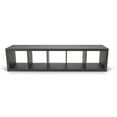 Better Homes & Gardens 5Cube Vertical Storage Organizer, Tobacco Oak